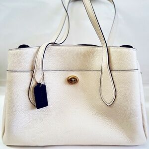 COACH Lora Pebble Leather Carryall Bag